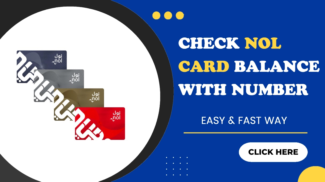 How to Check Nol Card Balance with Number